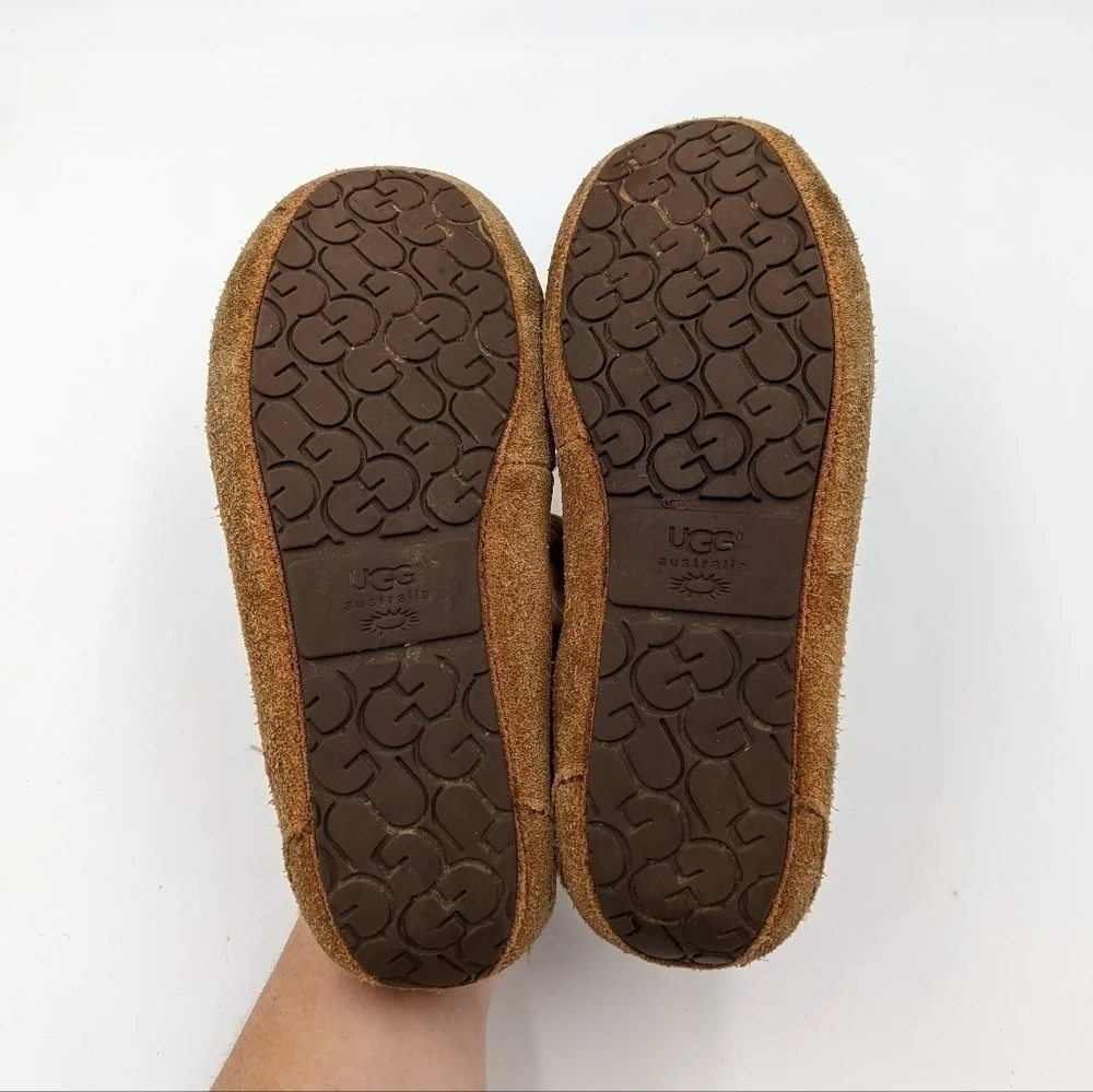 UGG Leather Sherpa Lined Slipper 3Y Youth
